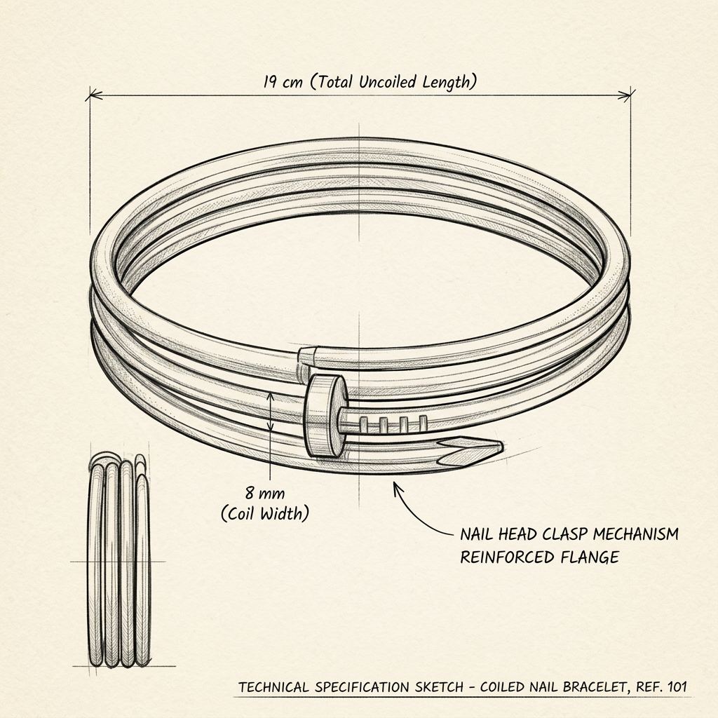Dessin technique · The Cannes Gold Bracelet