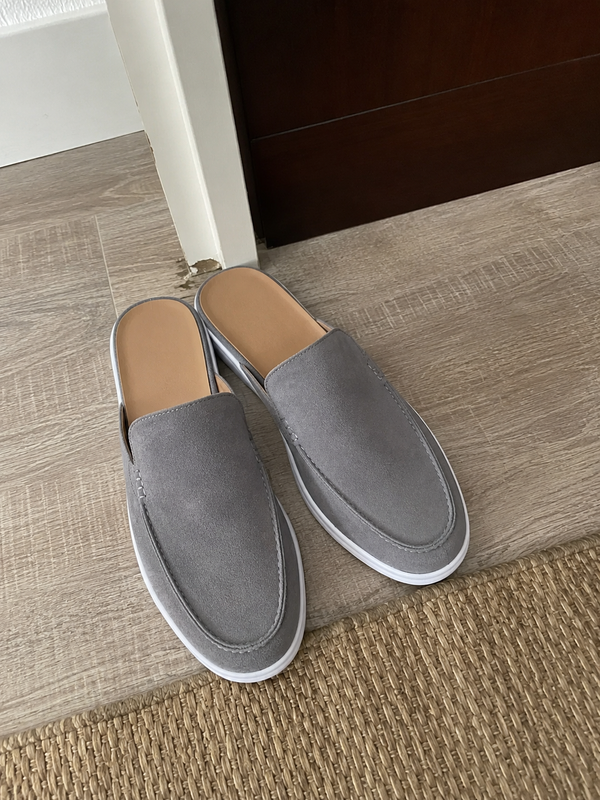 The Sorrento Grey Suede Mule