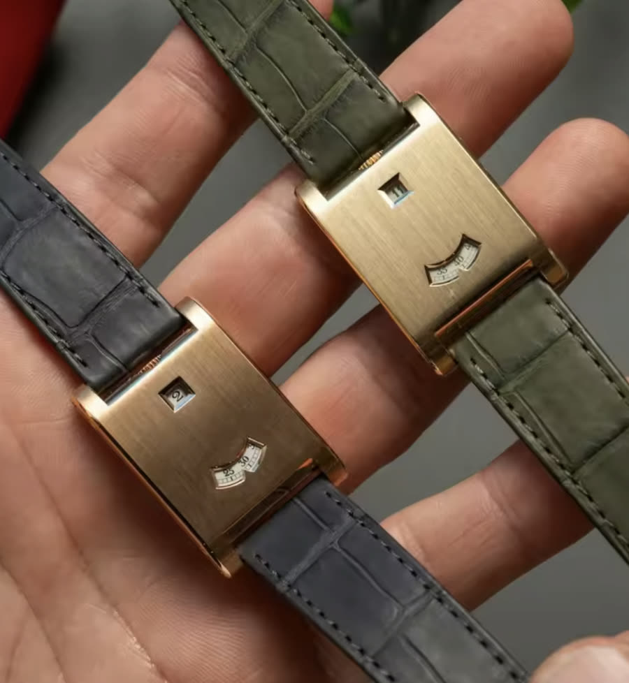The Dolcevita Olive Gold Watch