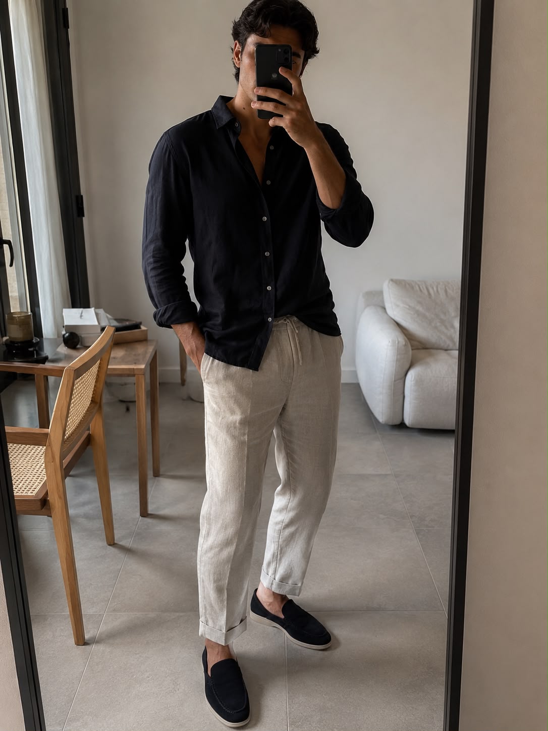 The Marina Navy Suede Loafer
