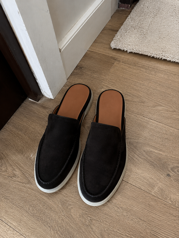 The Portofino Black Yacht Mule