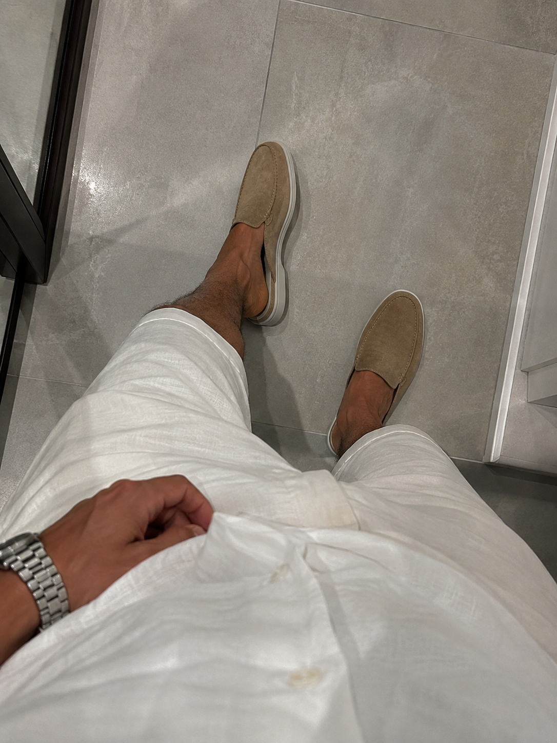 The Portofino Beige Yacht Mule