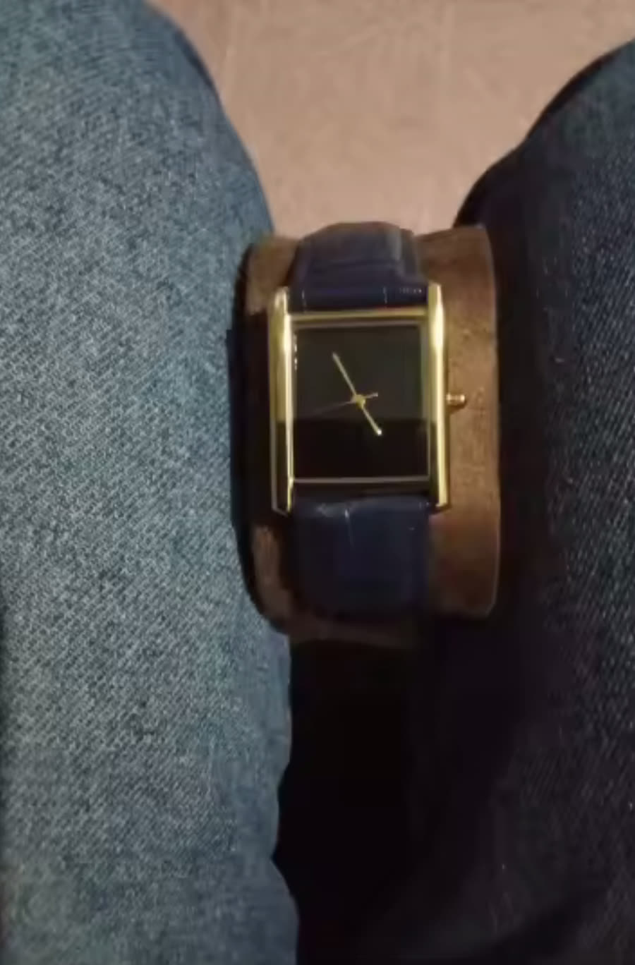The Dolcevita Black Gold Watch