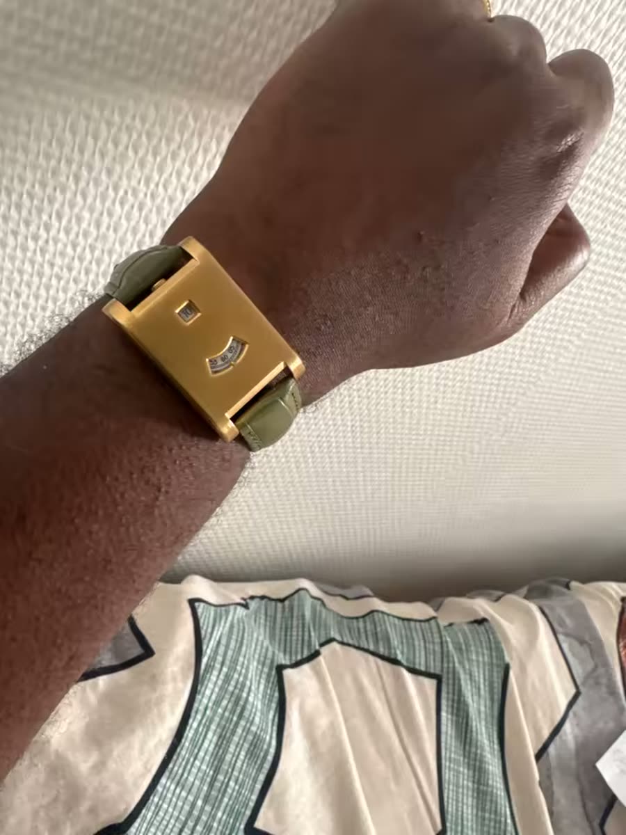 The Dolcevita Olive Gold Watch