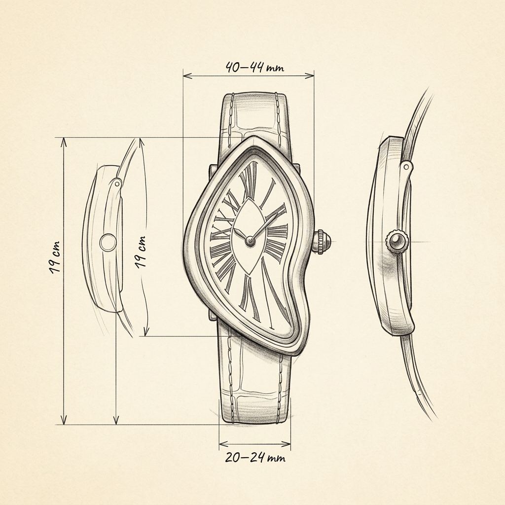 Disegno tecnico · The Mirage Green Watch