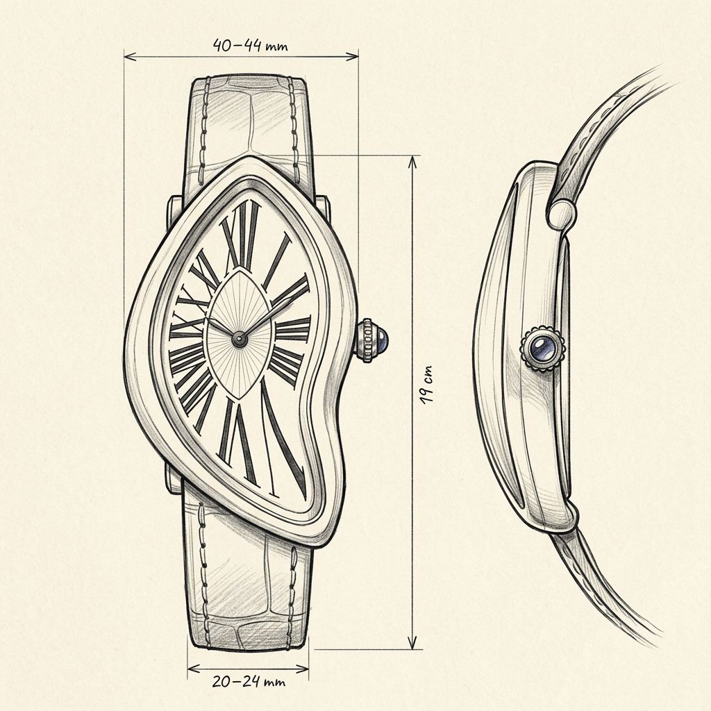 Disegno tecnico · The Mirage White Watch