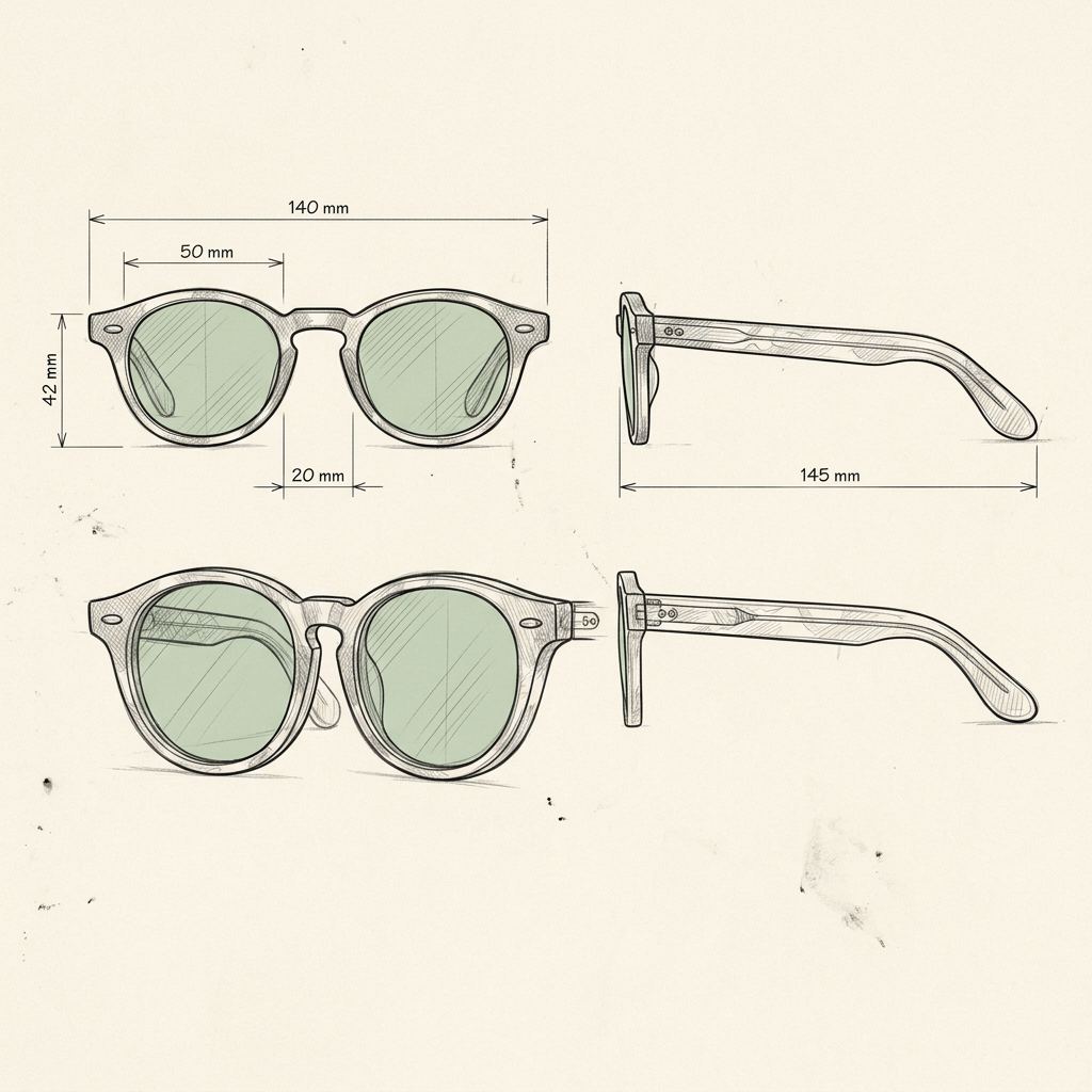 Disegno tecnico · The Positano Venturo Sunglasses
