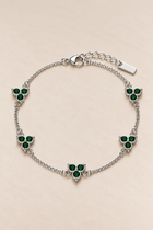 Fortuna-Armband in Grün/Silber