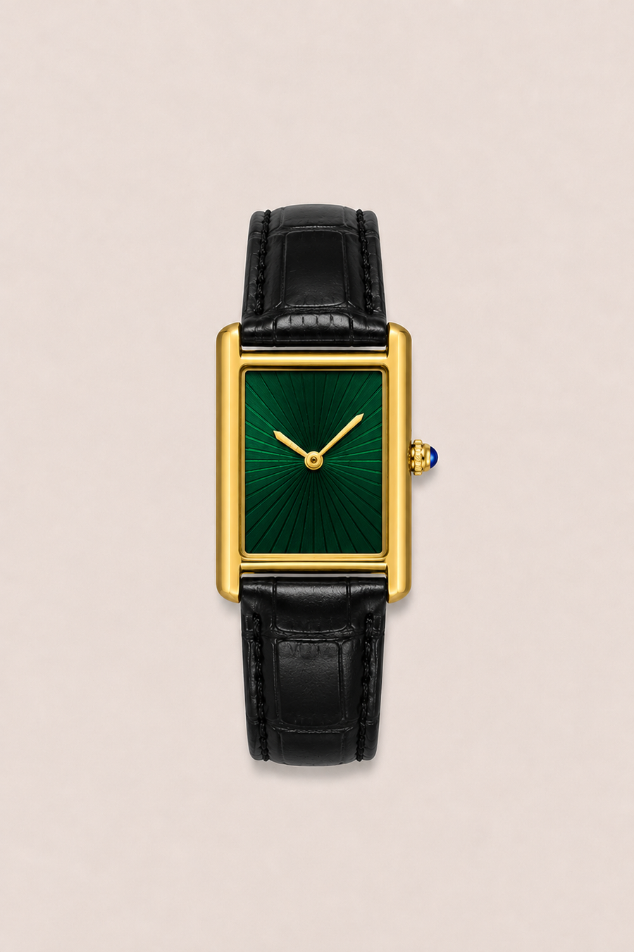The Riviera Black/Gold/Green Watch