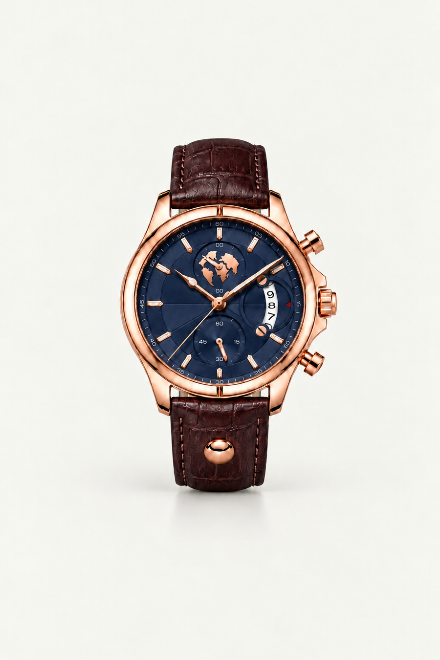 The Riviera Light Blue Rose Gold Bracelet