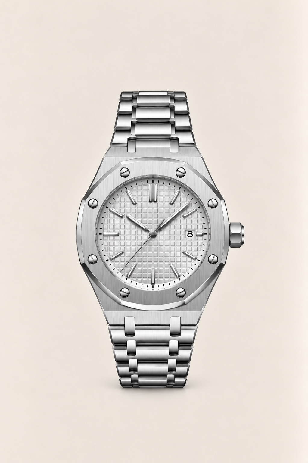 The Monaco Silver/Ice Watch
