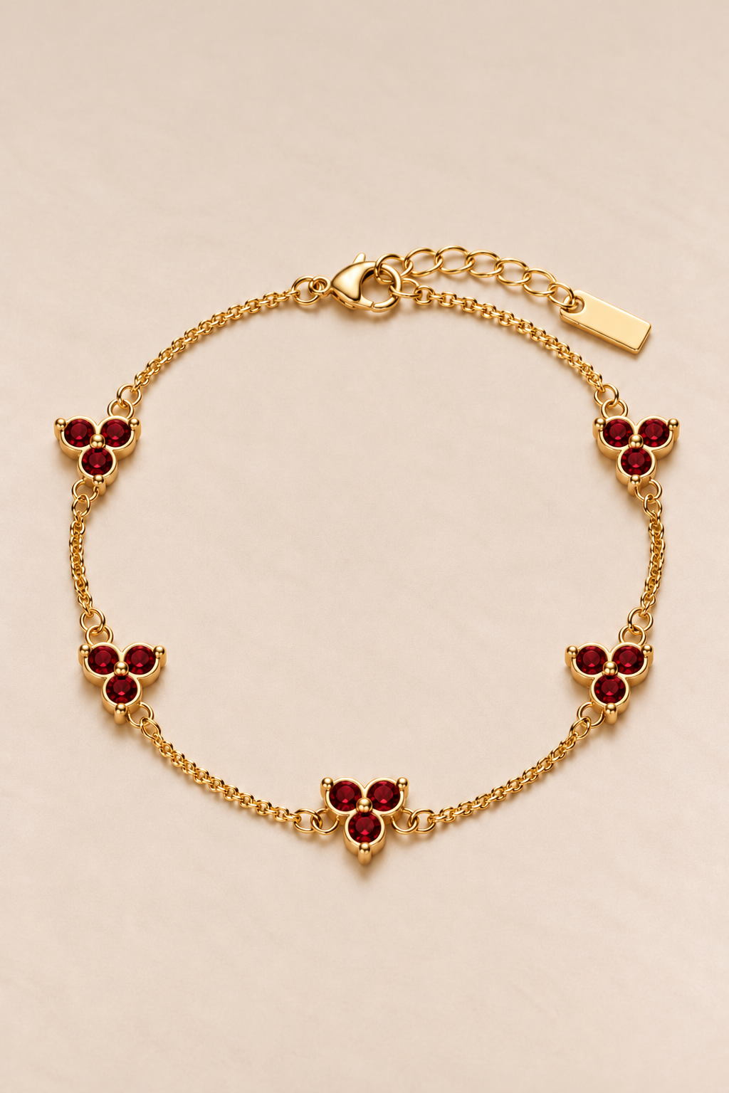 Das Fortuna-Armband in Rot und Gold