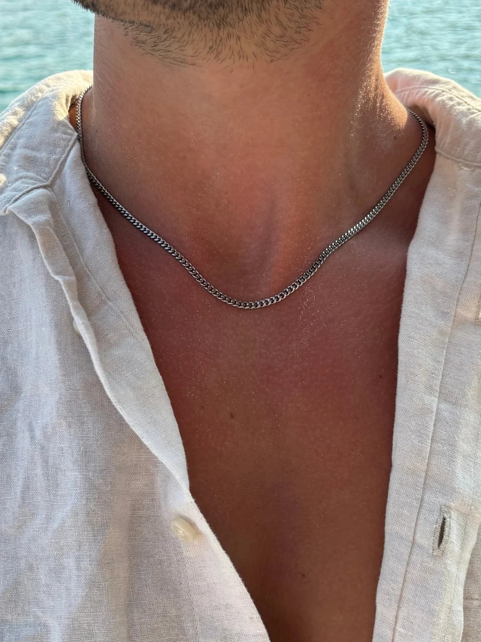 Die klassische silberne Kette