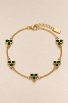 Fortuna-Armband in Grün und Gold