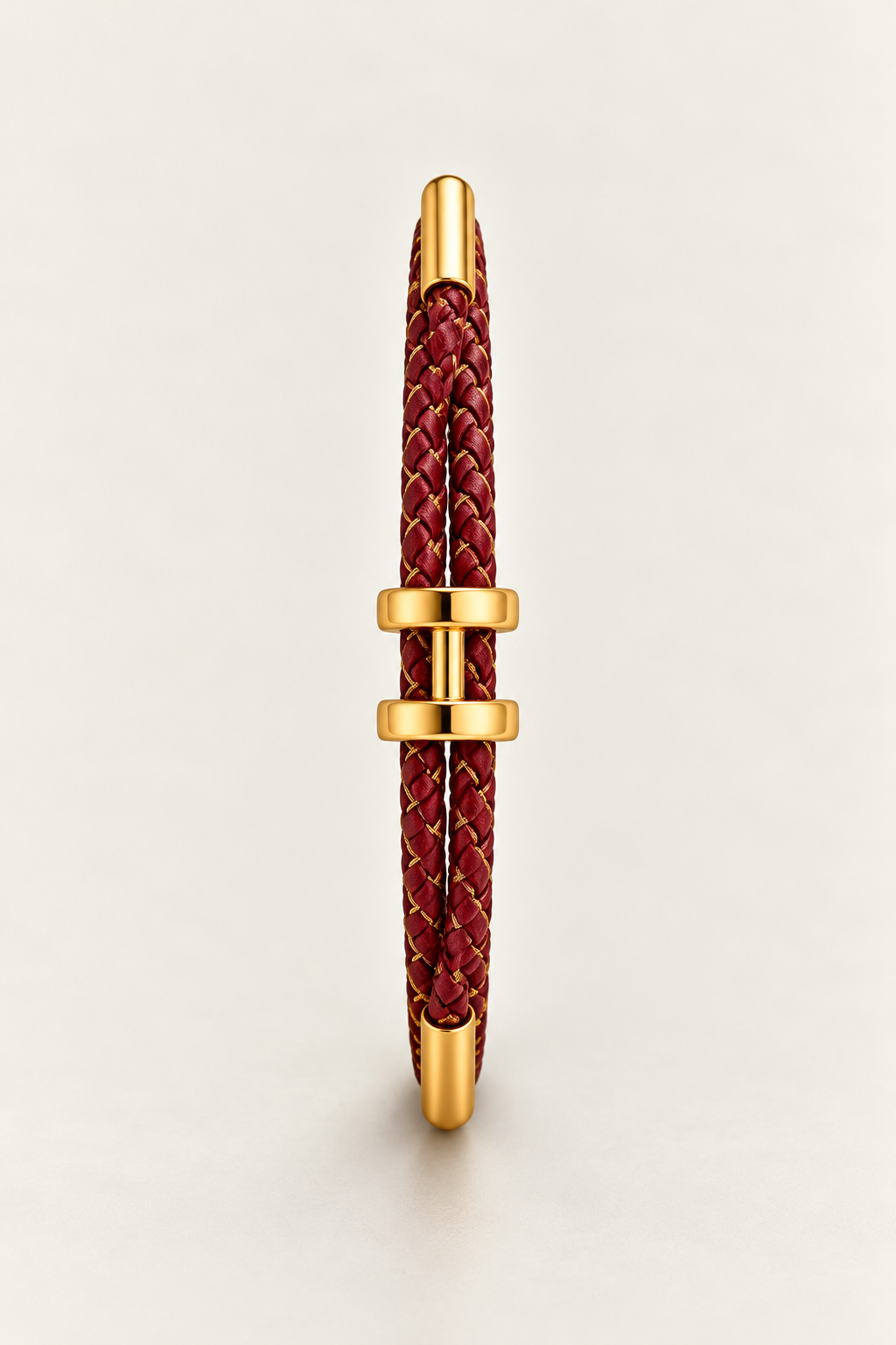 The Monaco Bordeaux & Gold Bracelet
