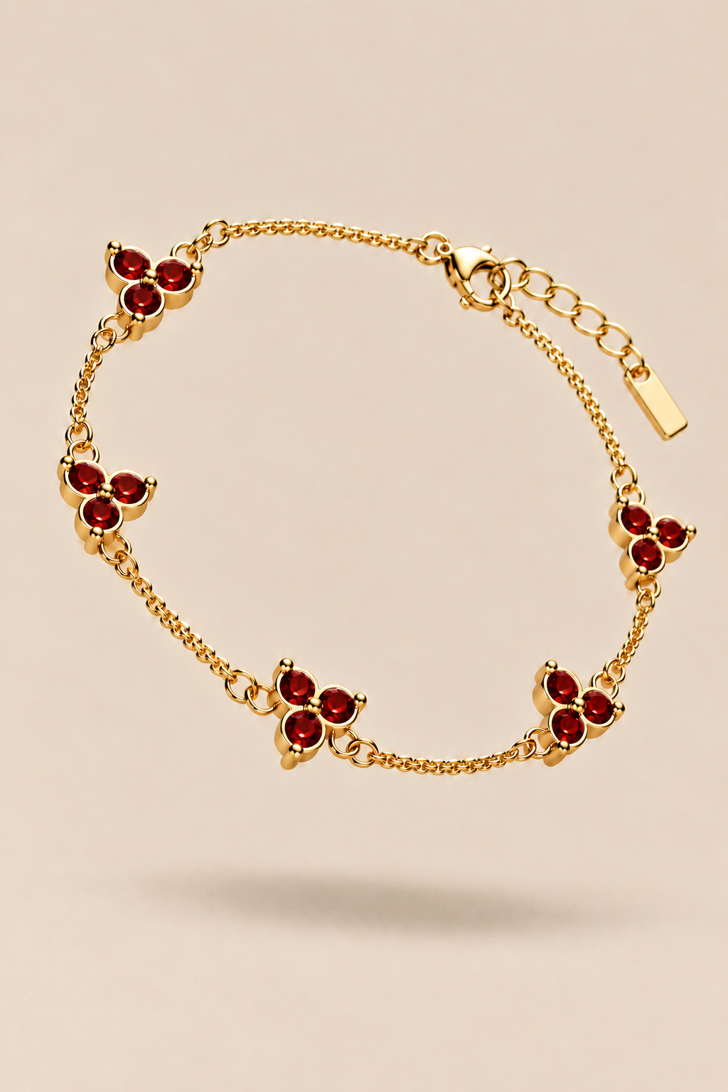 Das Fortuna-Armband in Rot und Gold