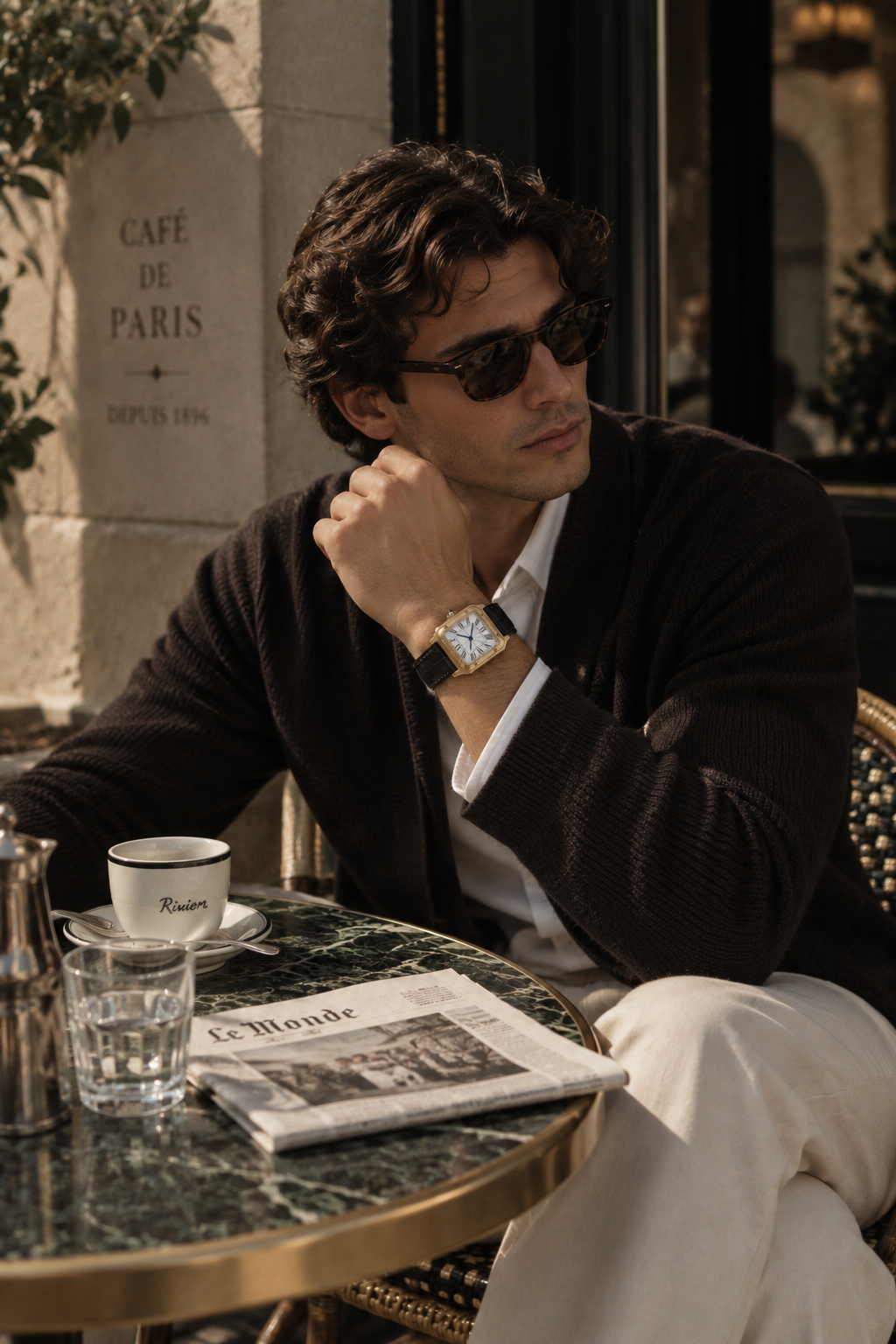 The Riviera Light Blue Rose Gold Bracelet