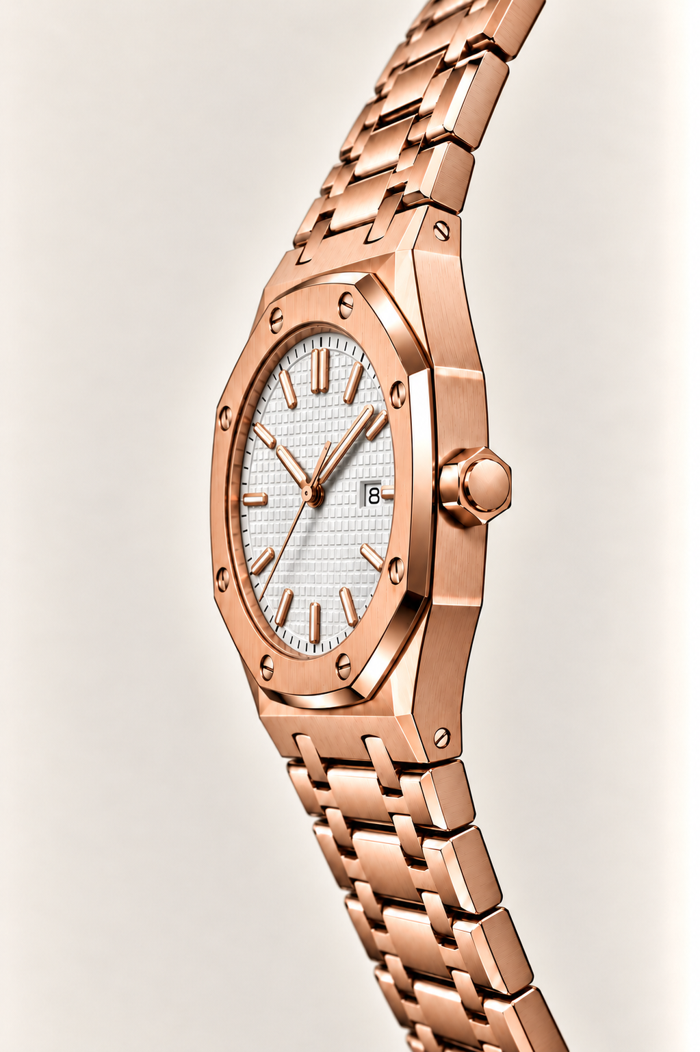 The Riviera Light Blue Rose Gold Bracelet