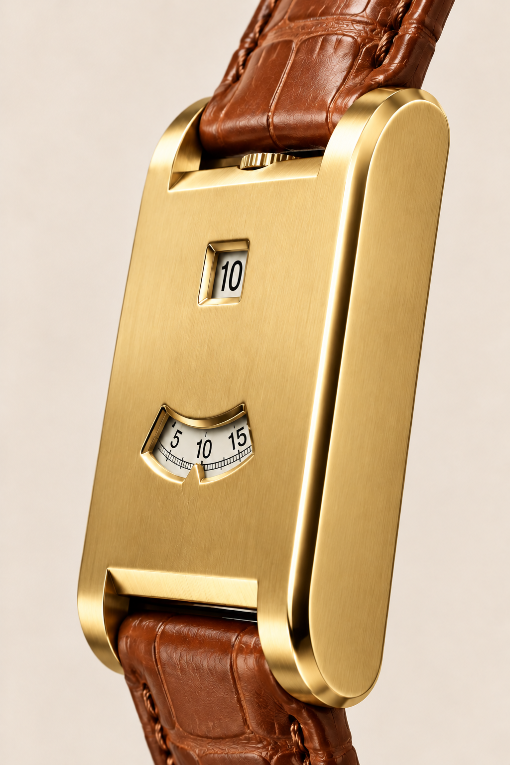 Die Dolcevita-Uhr in Braun/Gold
