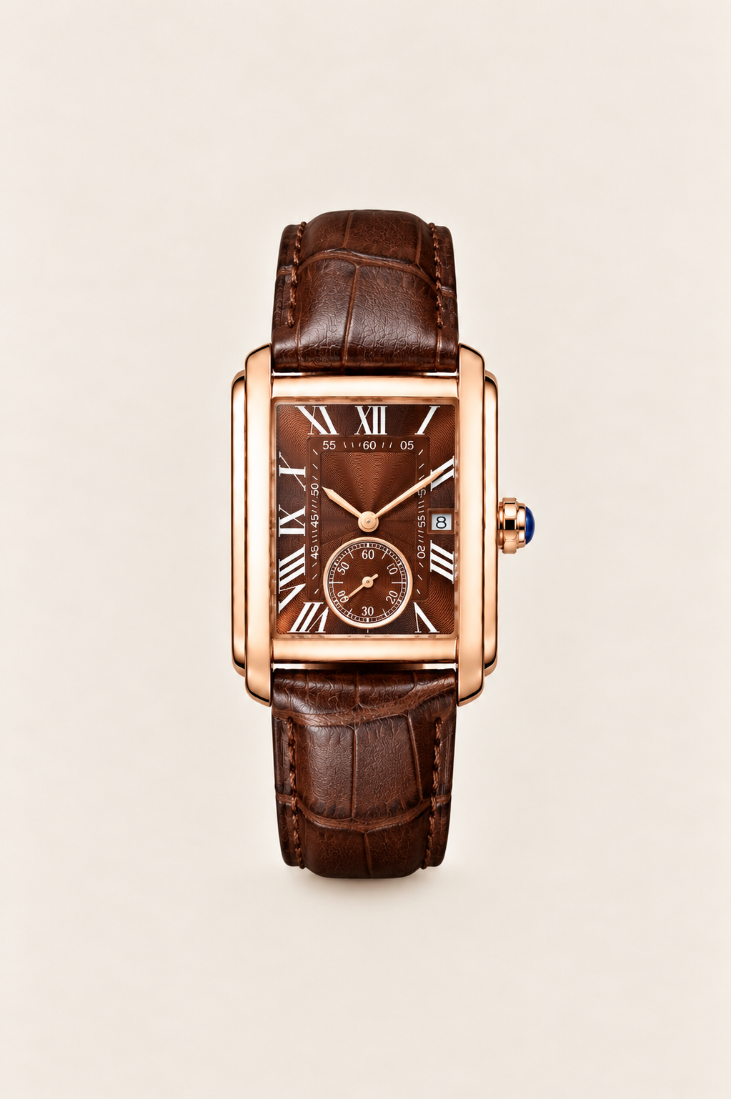 Le bracelet Riviera Light Blue Rose Gold