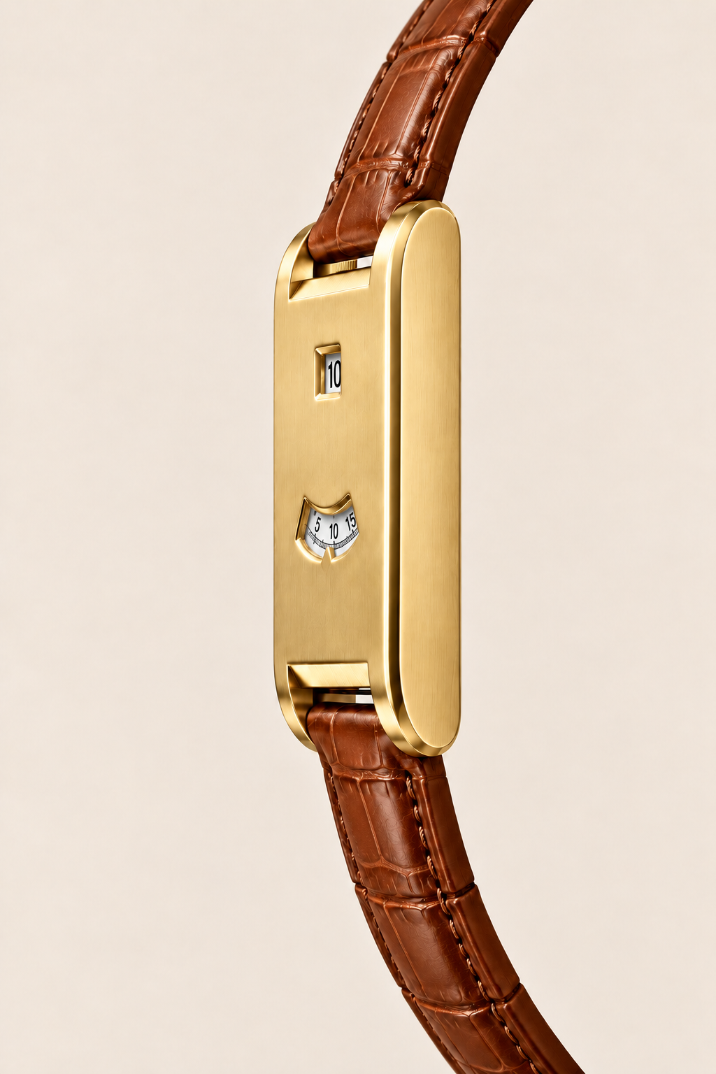 Die Dolcevita-Uhr in Braun/Gold