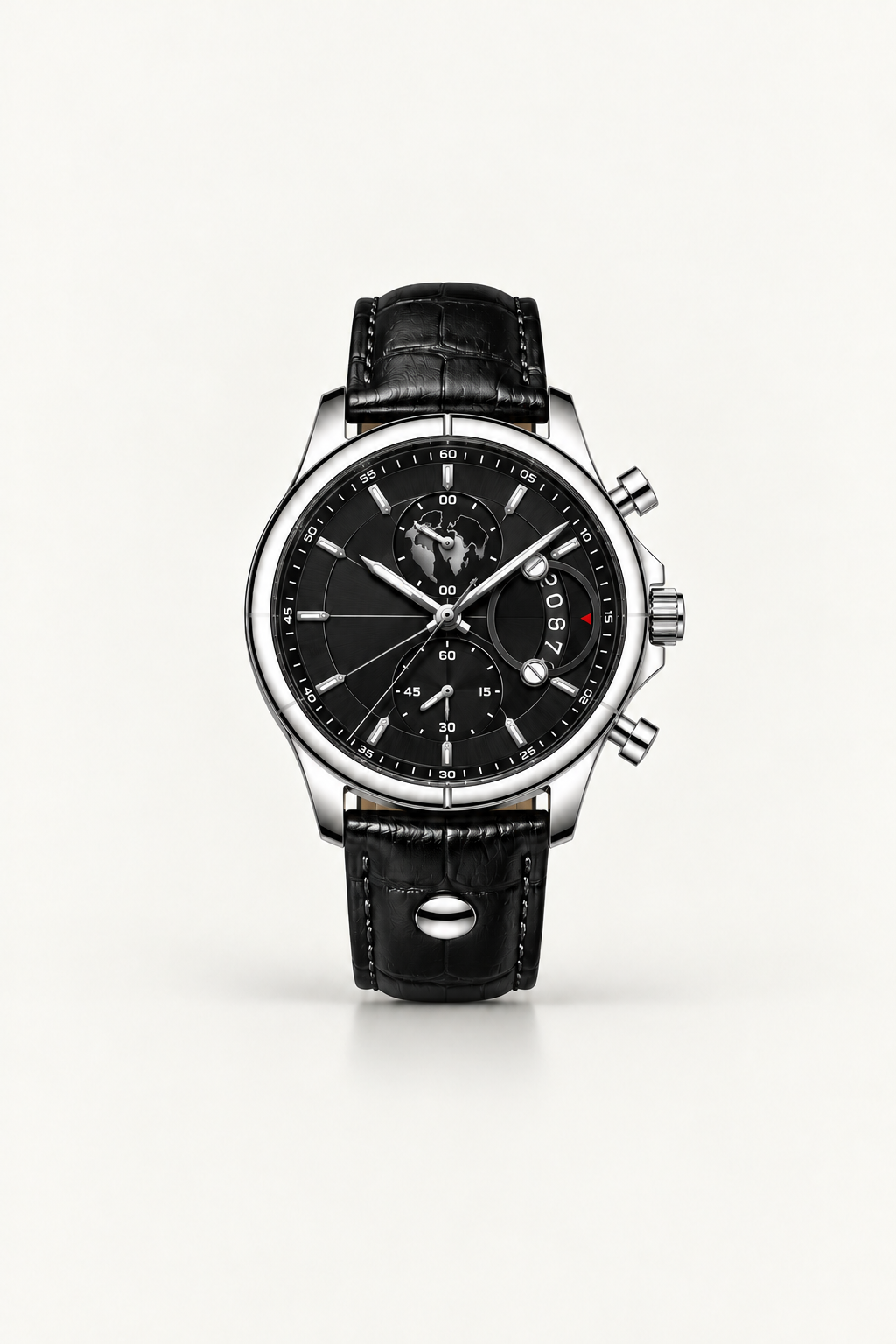 The Portofino Explorer Black/Silver Watch