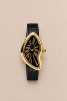 Mirage-Uhr in Schwarz/Gold