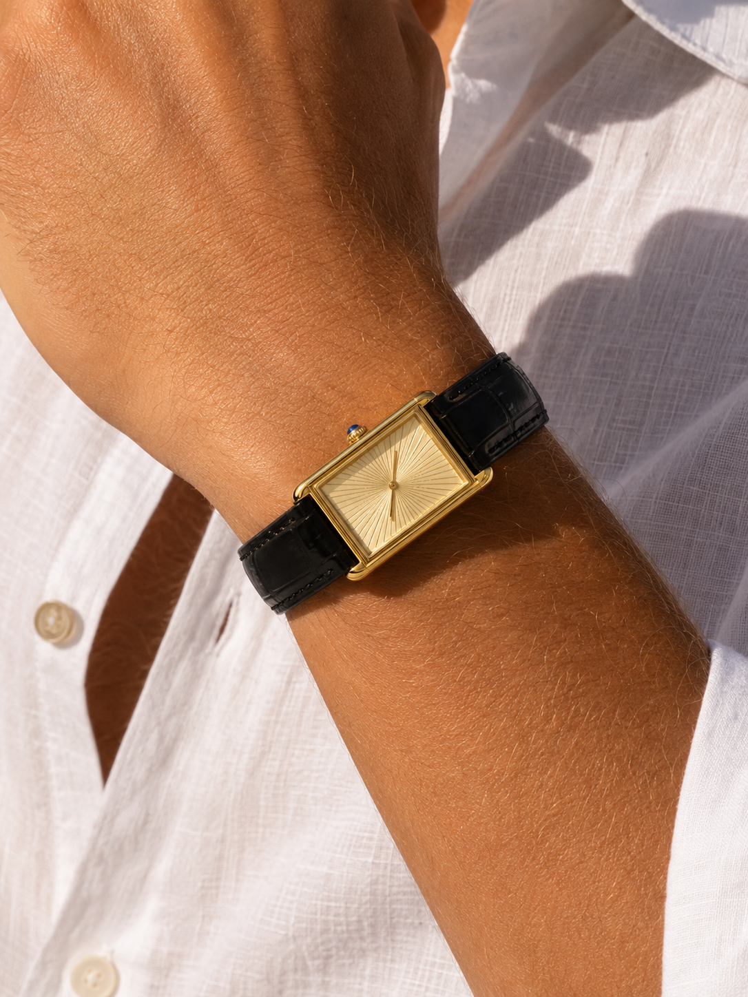 The Riviera Light Blue Rose Gold Bracelet