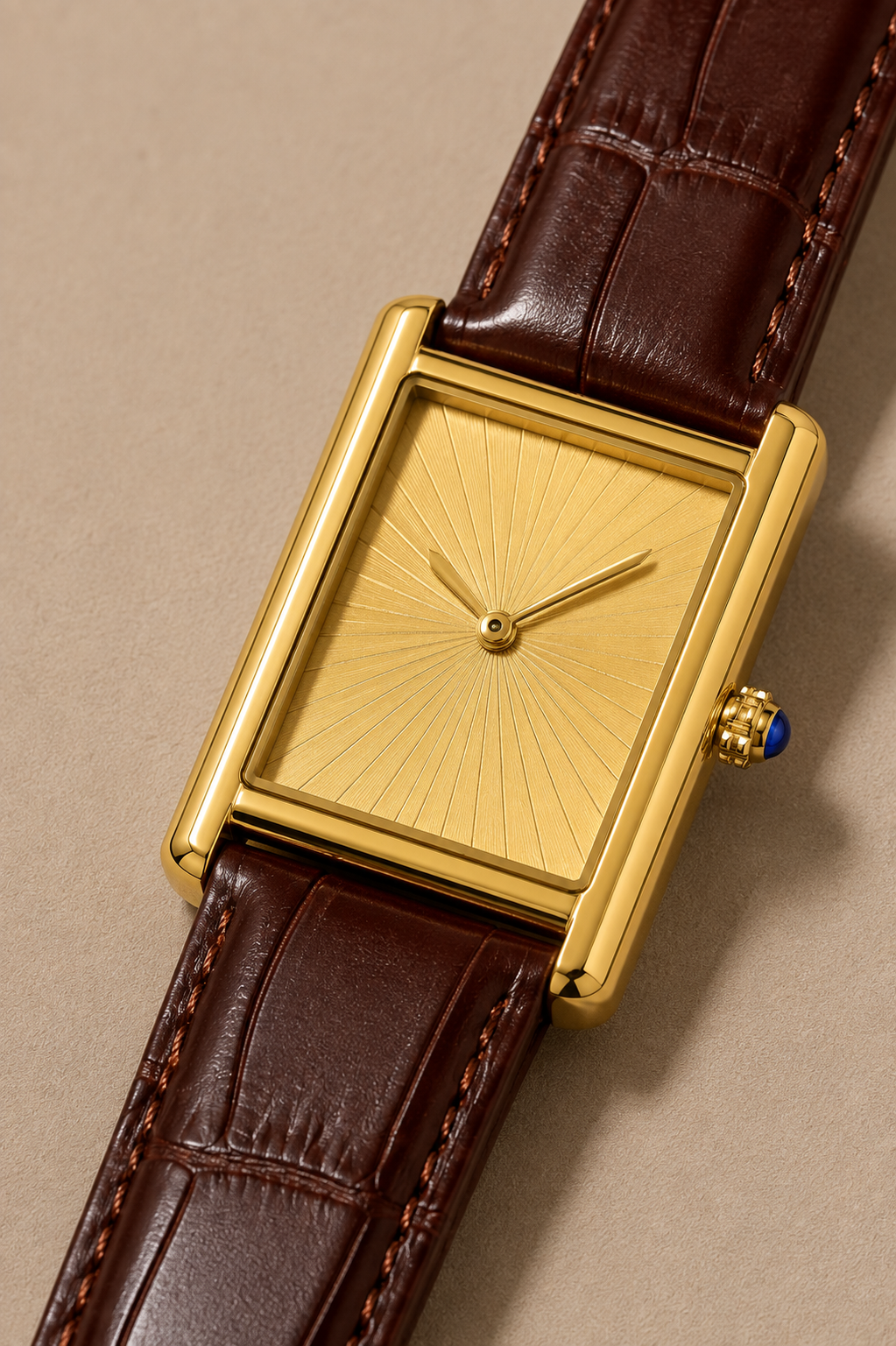 The Riviera Bordeaux/Gold Watch