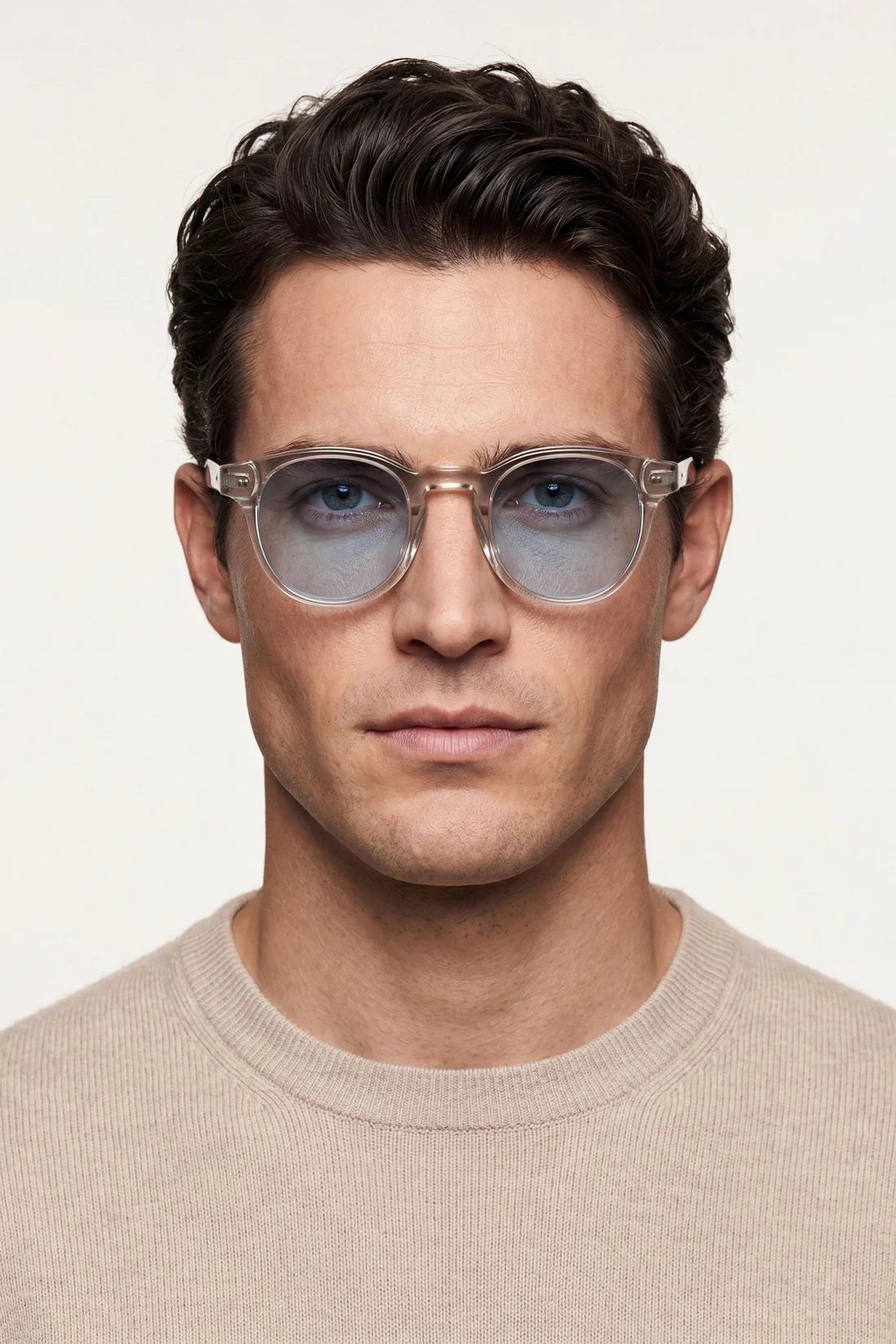 Die Positano Sonnenbrille in Transparent Braun