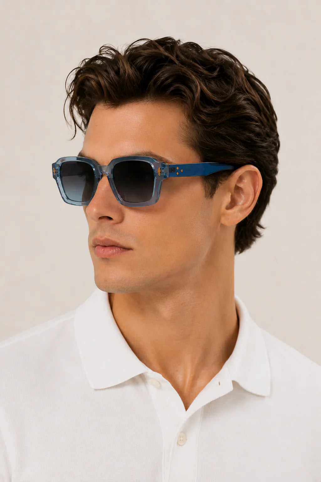 Die Monopoli Transparente Blaue Sonnenbrille