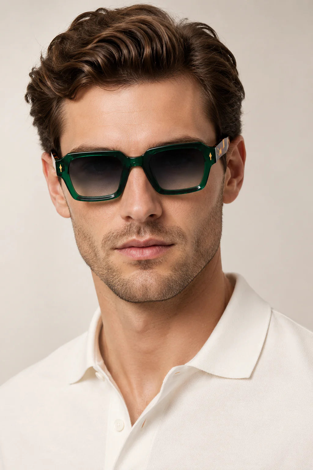 Die Monopoli Leopard Green Sonnenbrille
