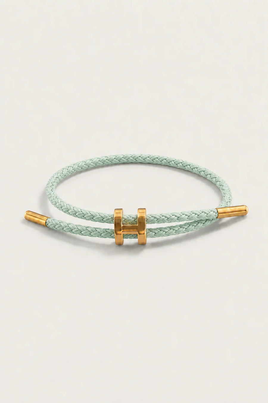 Le bracelet Monaco Menthe et Or
