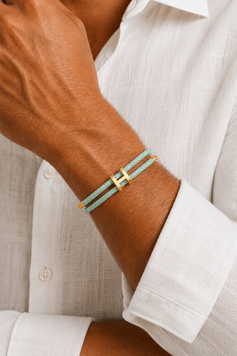 Das Monaco Mint & Gold Armband