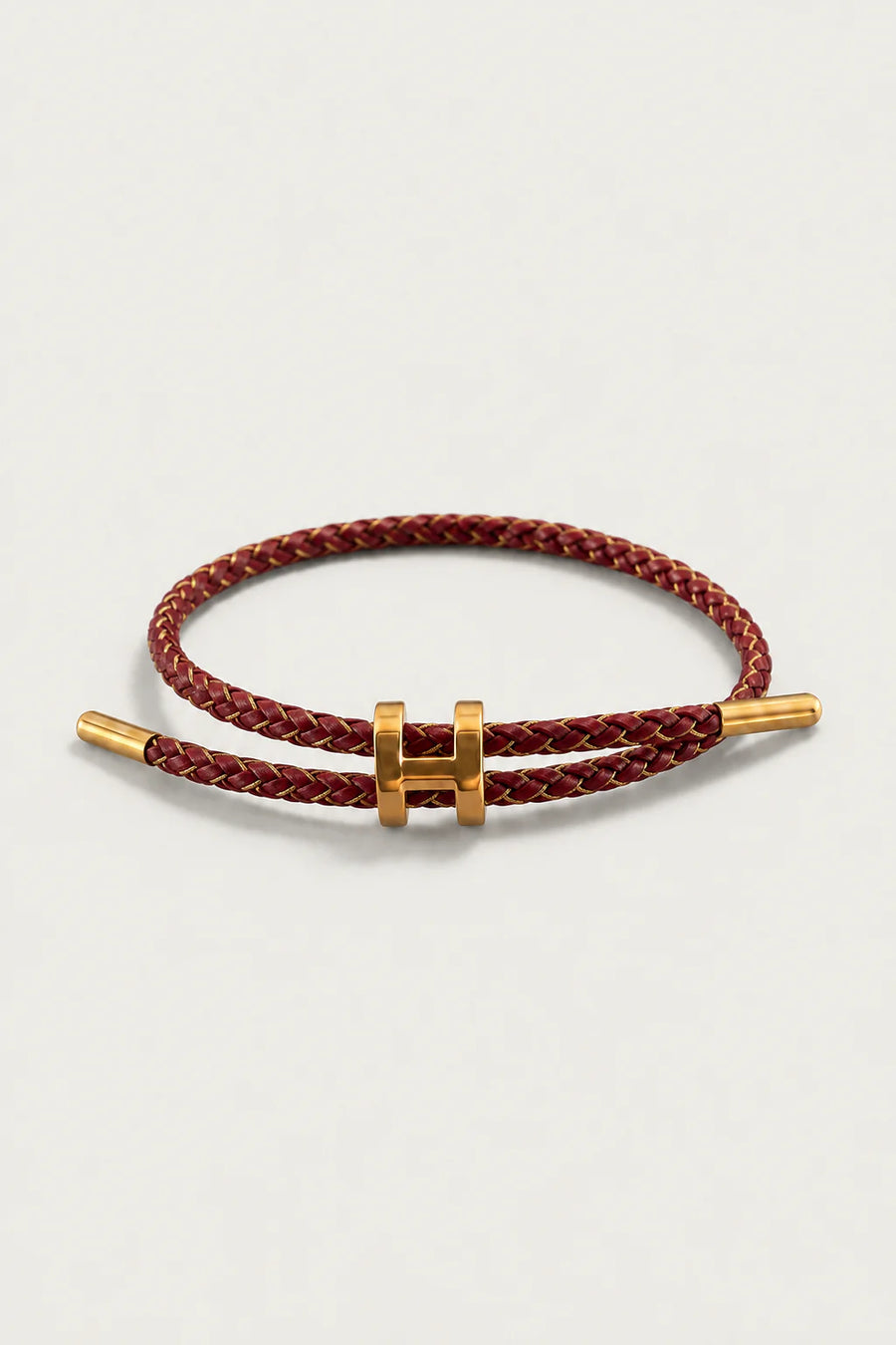 Le bracelet Monaco bordeaux et doré