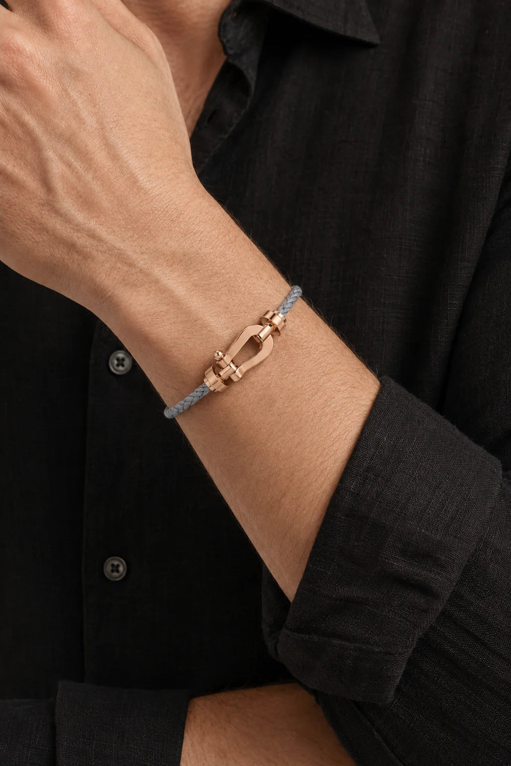 Das Riviera Grey Roségold Armband