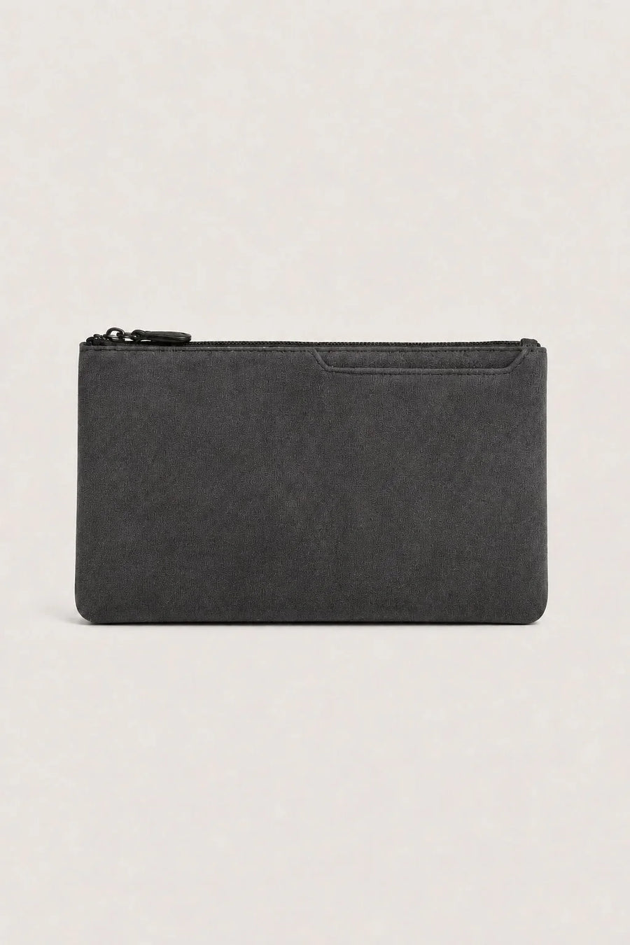 La pochette Forte Alcantara gris foncé