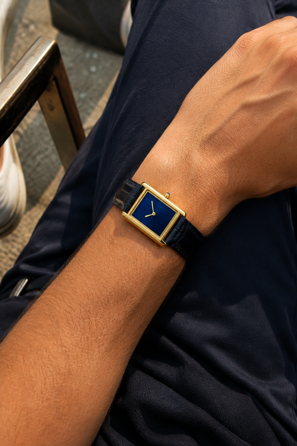 The Riviera Blue/Blue/Gold Watch