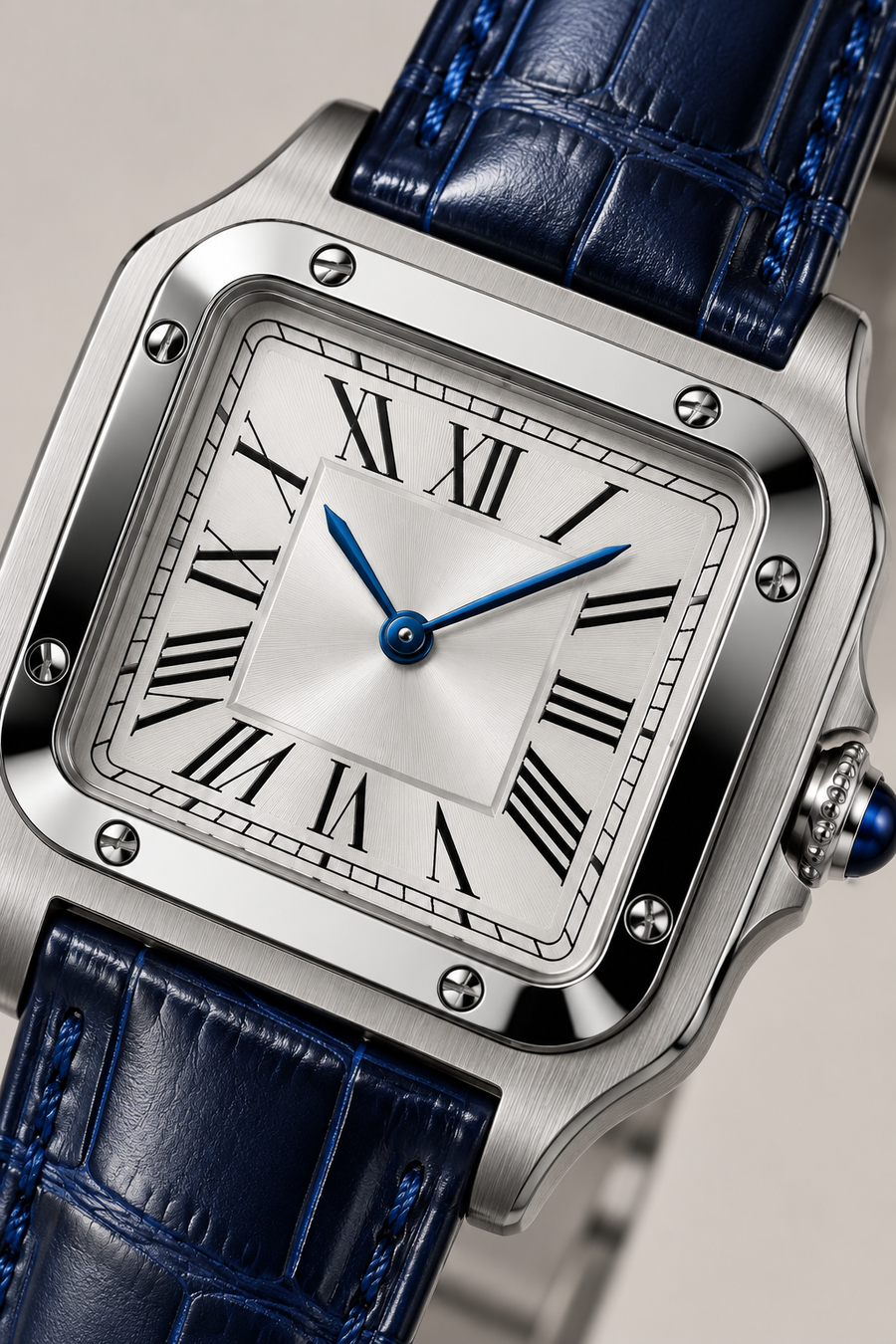 Die Prestige-Armbanduhr in Navy/Silber