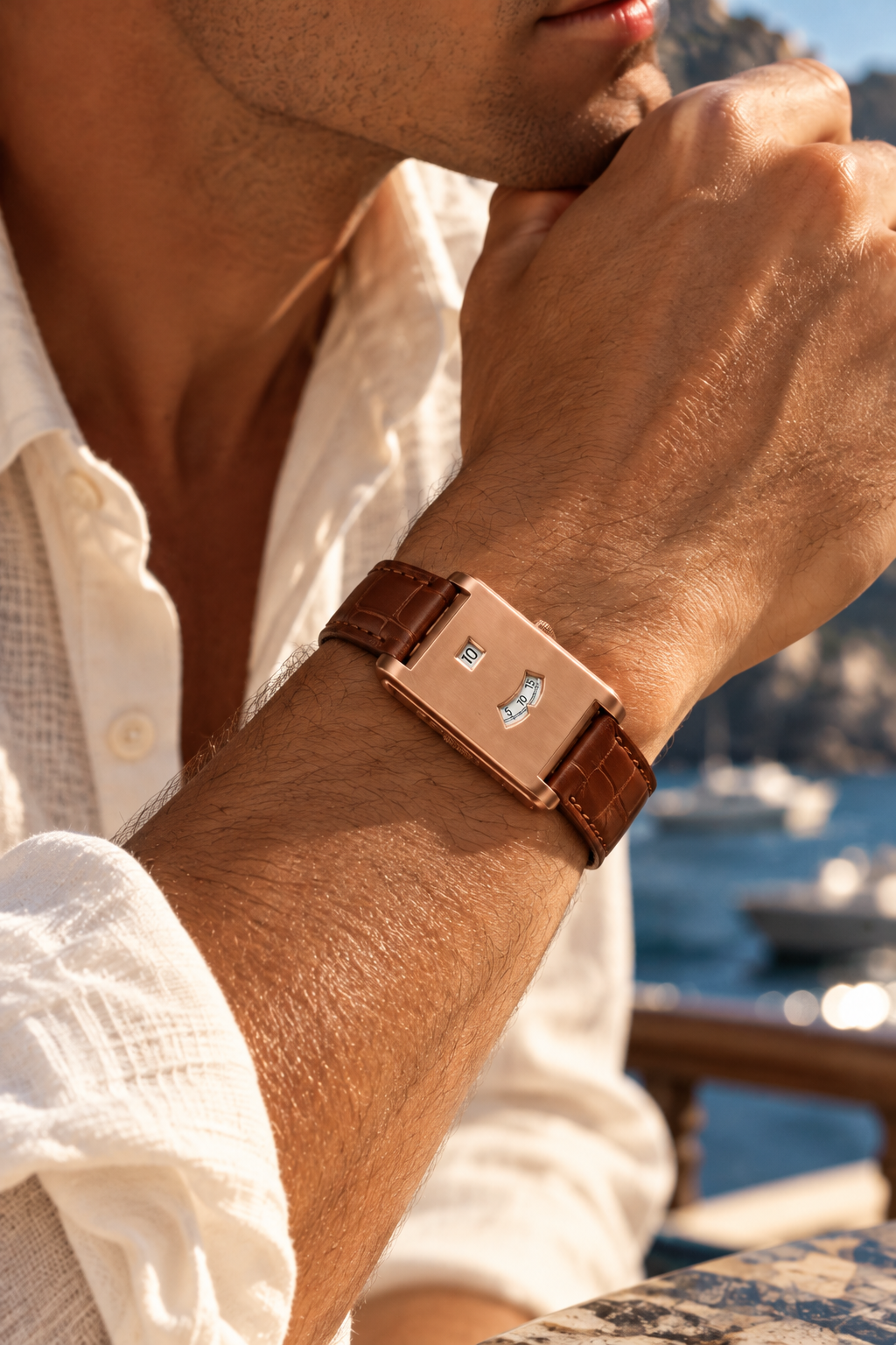 The Dolcevita Brown/Rose Gold Watch