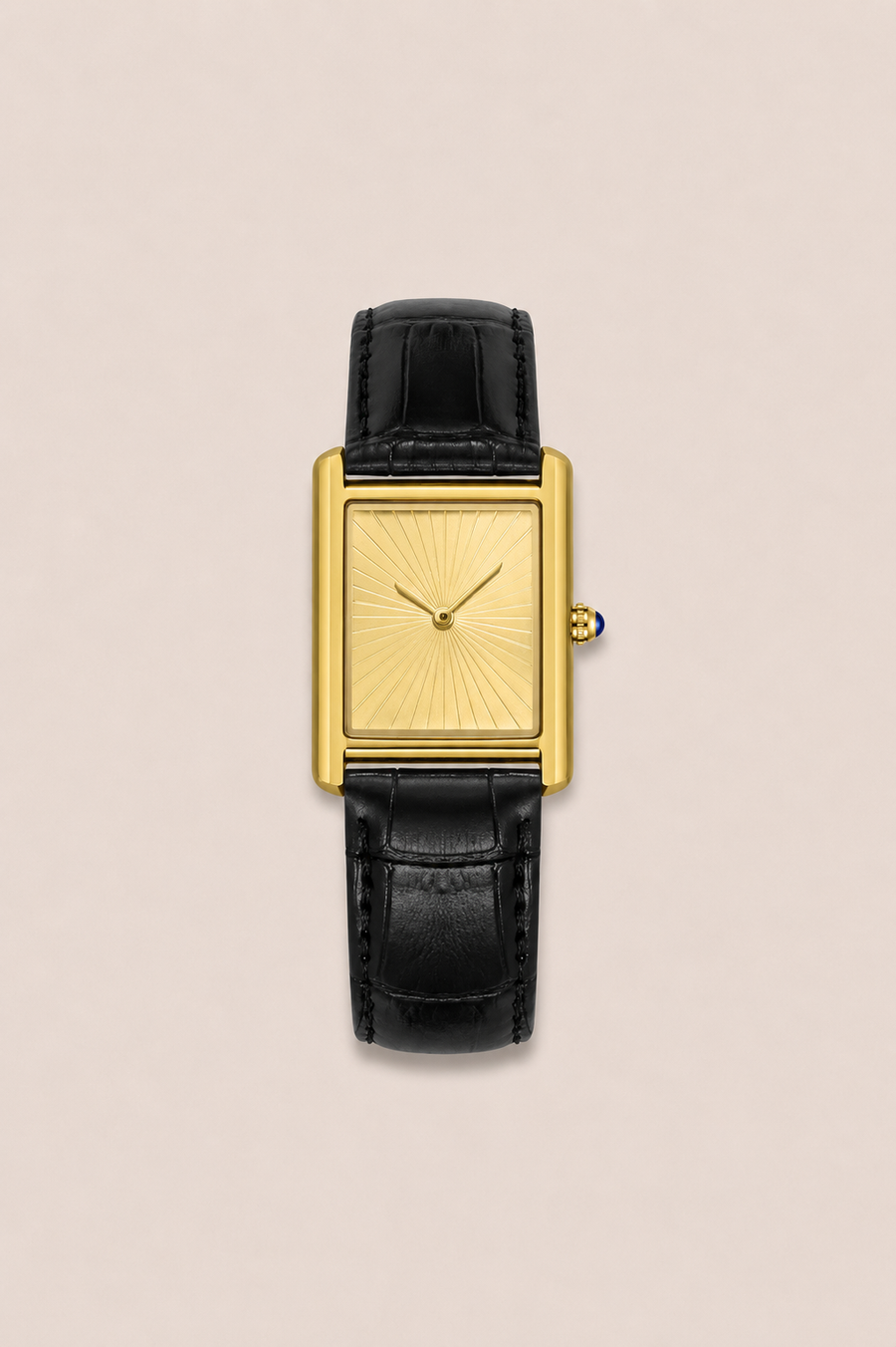 The Riviera Black/Gold Watch