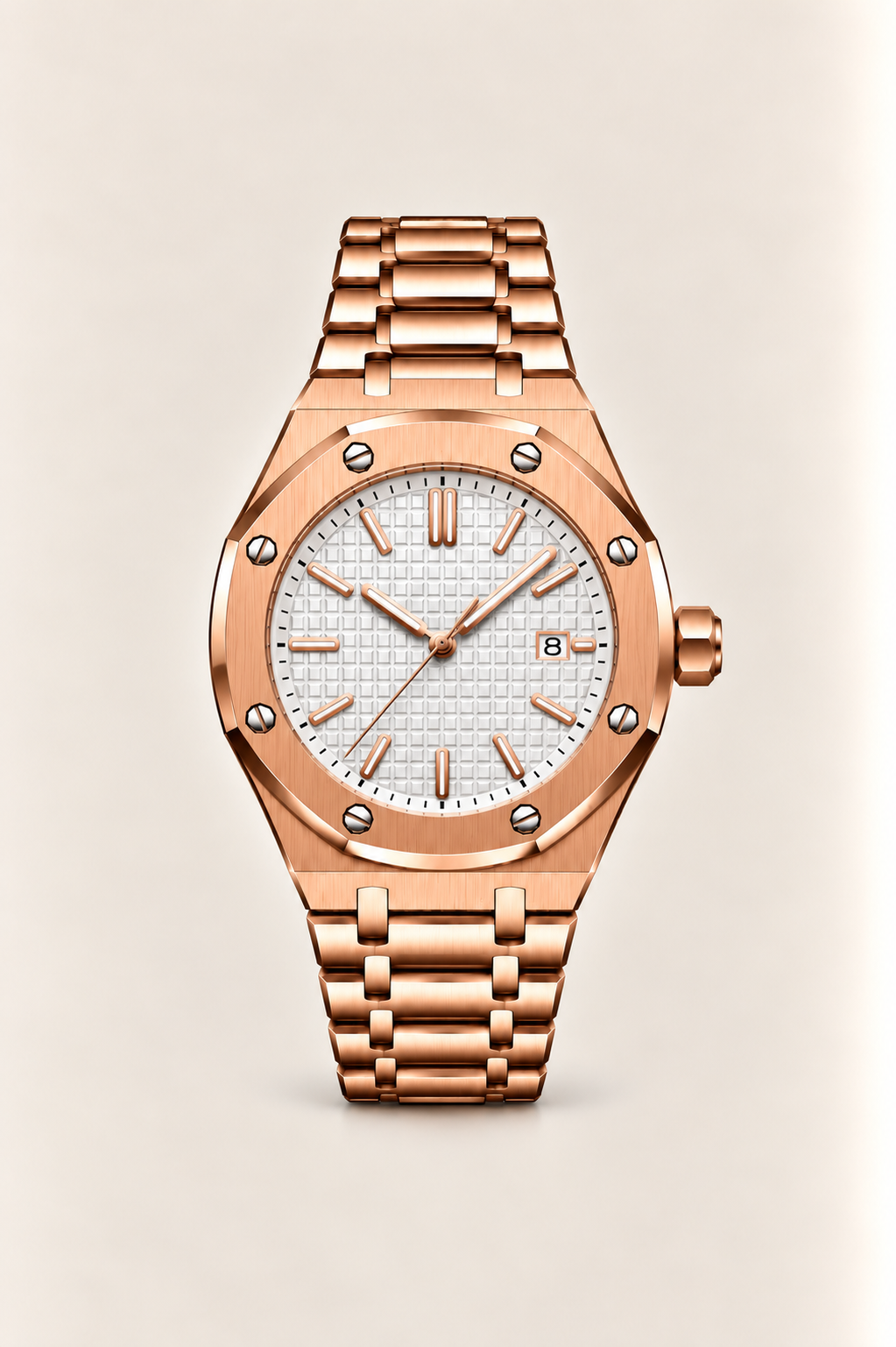 The Riviera Light Blue Rose Gold Bracelet