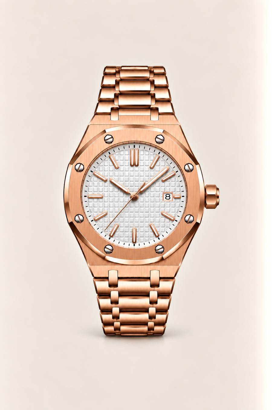 The Riviera Light Blue Rose Gold Bracelet