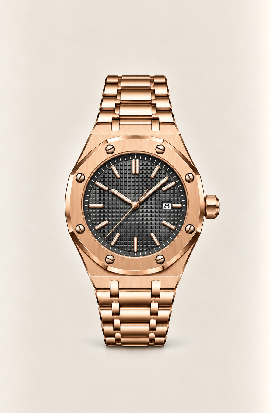 The Riviera Light Blue Rose Gold Bracelet