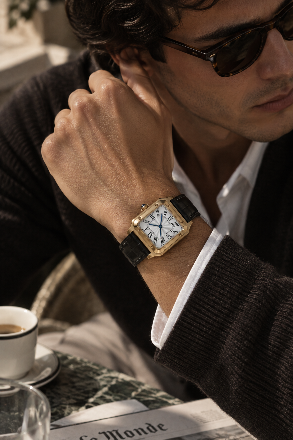 The Riviera Light Blue Rose Gold Bracelet