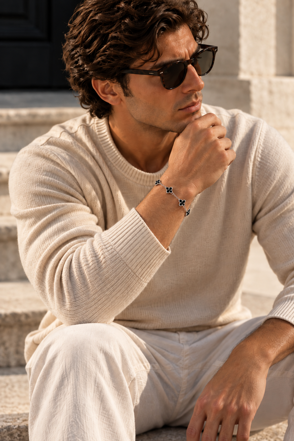 The Monaco Black & Gold Bracelet
