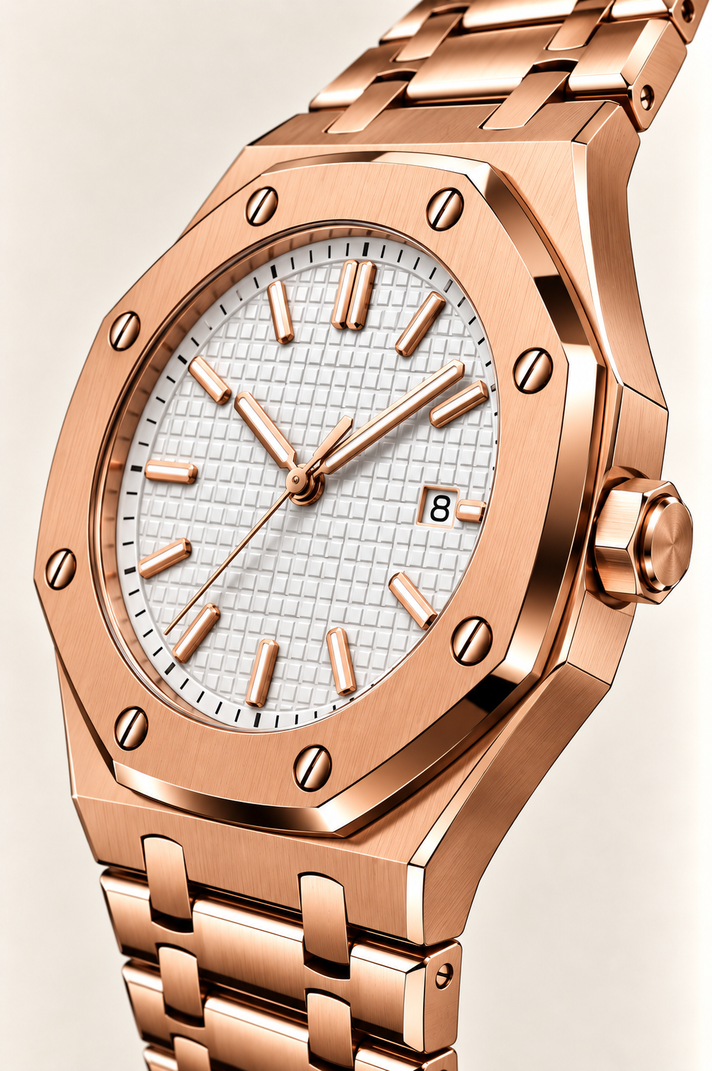 The Riviera Light Blue Rose Gold Bracelet