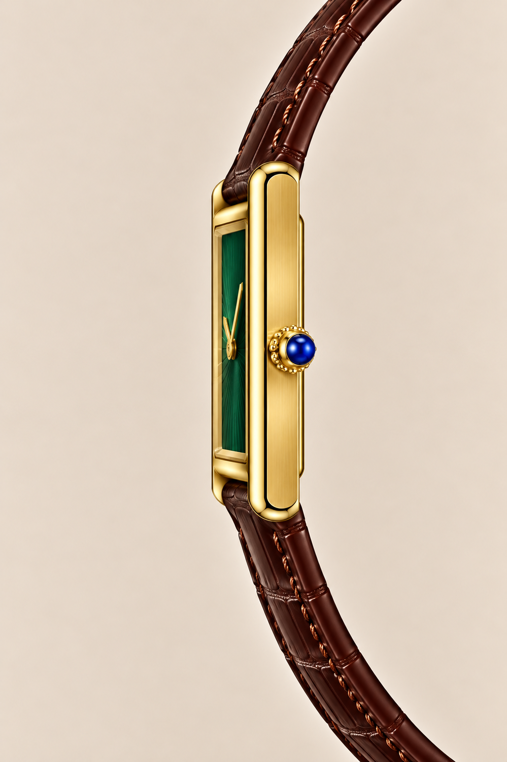 The Riviera Bordeaux/Gold/Green Watch