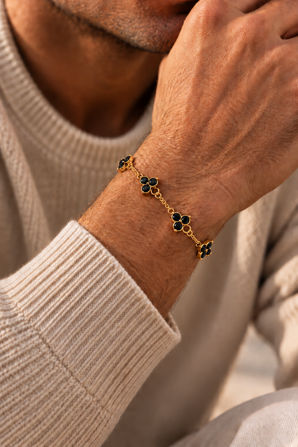 The Monaco Black & Gold Bracelet