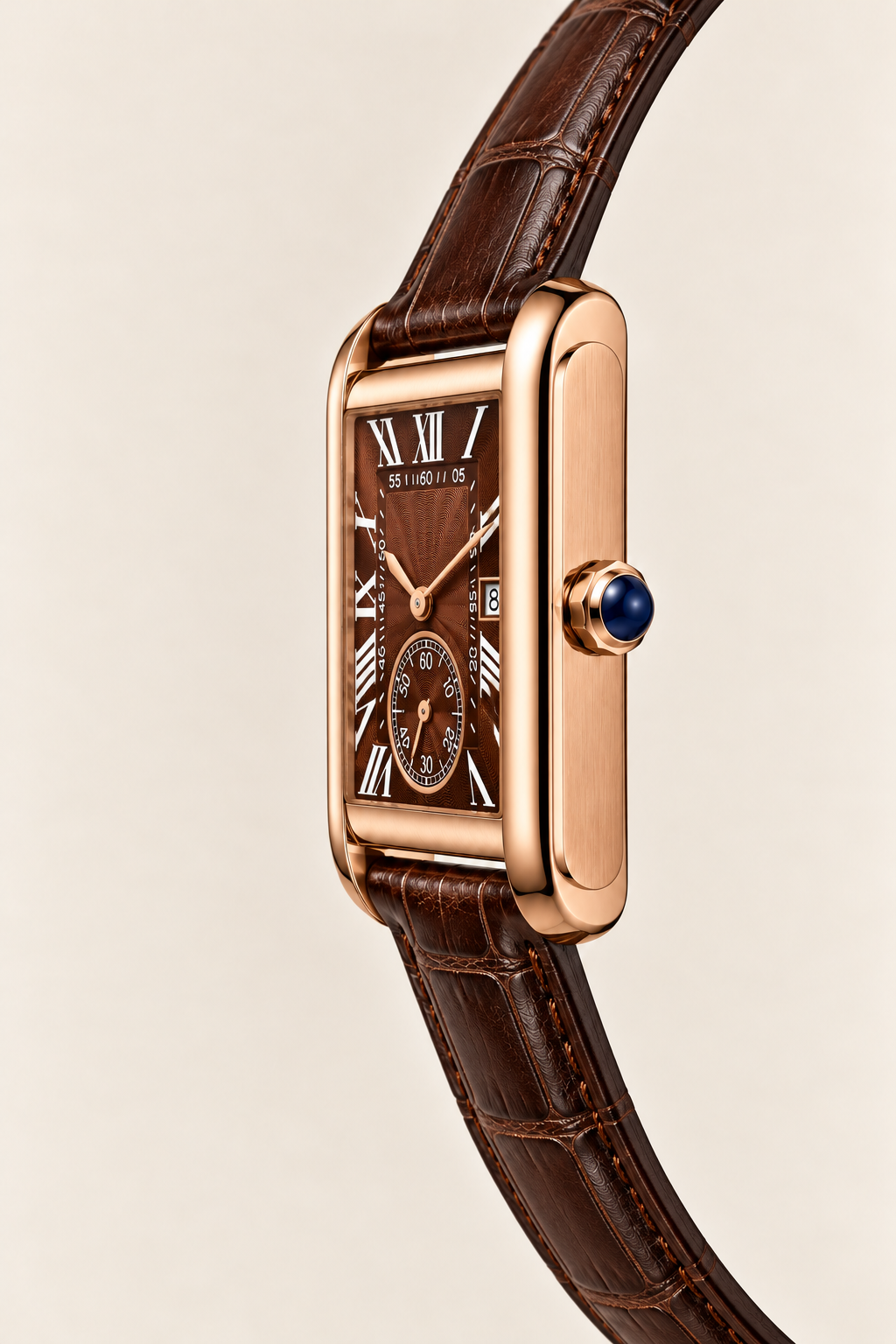 Le bracelet Riviera Light Blue Rose Gold